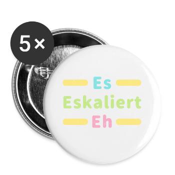 Ca escalade le fou rire - Lot de 5 grands badges (56 mm) - blanc - Devant