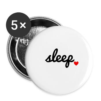 Sleep - Buttons large 2.2''/56 mm (5-pack) - white - Front
