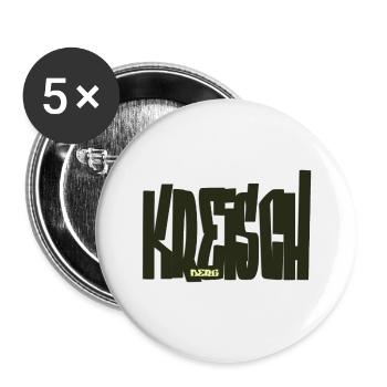 Kreischberg - Steiermark - Buttons groß 56 mm (5er Pack) - Weiß - Vorne