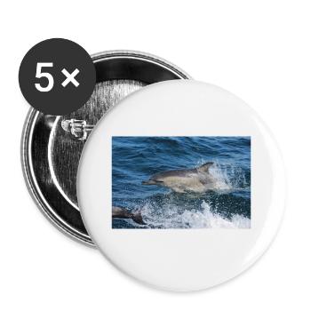 Dolphin - Buttons large 2.2''/56 mm (5-pack) - white - Front