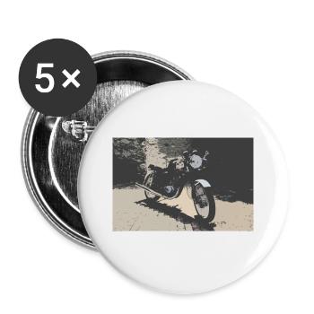 Fresko MZ TS - Buttons groß 56 mm (5er Pack) - Weiß - Vorne