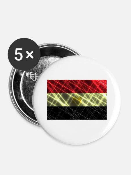 Ägypten - Buttons groß 56 mm (5er Pack) - Weiß
