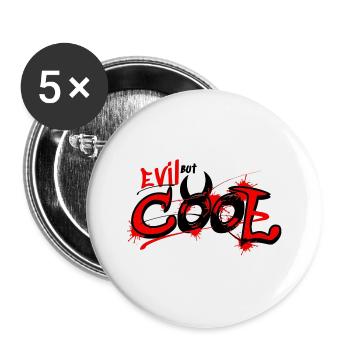 lustiger Spruch für Männer & Frauen - Krampus GAG - Buttons groß 56 mm (5er Pack) - Weiß - Vorne