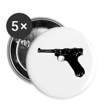 old revolver pistol flings weapon 00 - Buttons large 2.2''/56 mm (5-pack) - white - Front