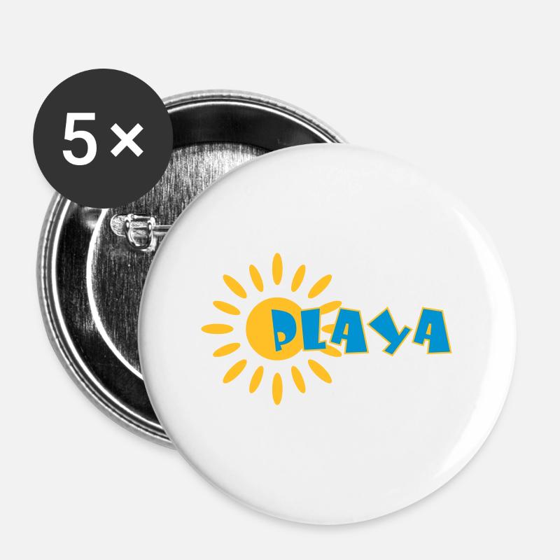 Playa ☀️ - Buttons large 2.2''/56 mm (5-pack) - white