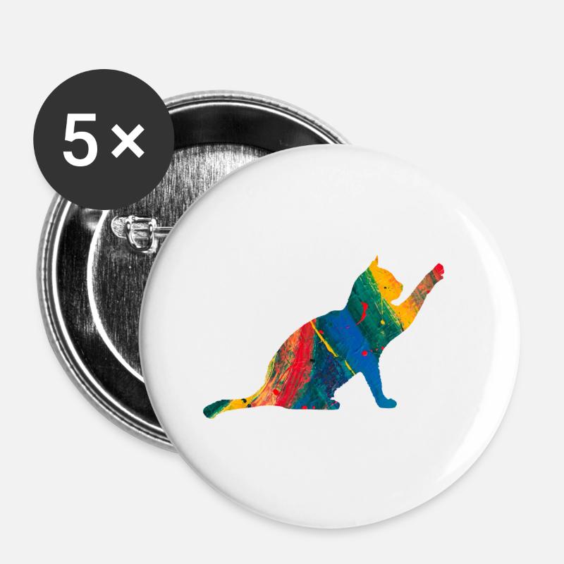 cat - Buttons large 2.2''/56 mm (5-pack) - white