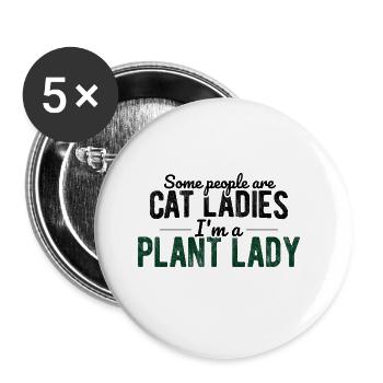Landschaftsgärtner Hobbygärtner Gärtner - Buttons groß 56 mm (5er Pack) - Weiß - Vorne
