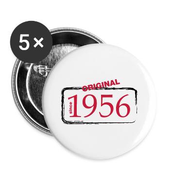 1956 - Buttons large 2.2''/56 mm (5-pack) - white - Front