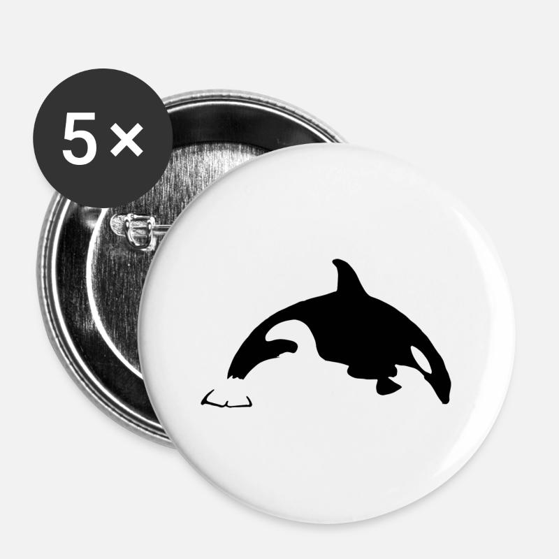 Orca - Buttons large 2.2''/56 mm (5-pack) - white
