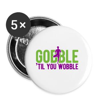 Yogalehrer Spruch Für Yogi Yoga - Buttons groß 56 mm (5er Pack) - Weiß - Vorne