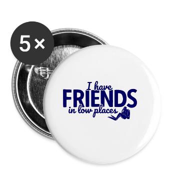 Apnoetaucher Freitaucher Taucher - Buttons groß 56 mm (5er Pack) - Weiß - Vorne