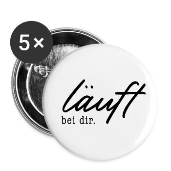 läuft bei dir. - Buttons groß 56 mm (5er Pack) - Weiß - Vorne