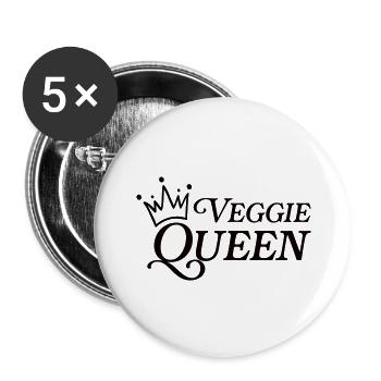 Vegan - Buttons large 2.2''/56 mm (5-pack) - white - Front