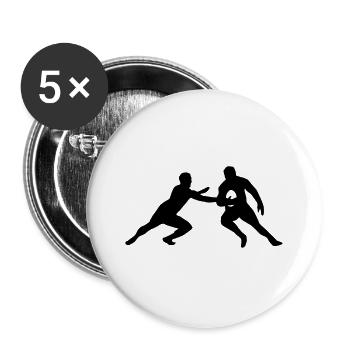 Rugby - Buttons large 2.2''/56 mm (5-pack) - white - Front