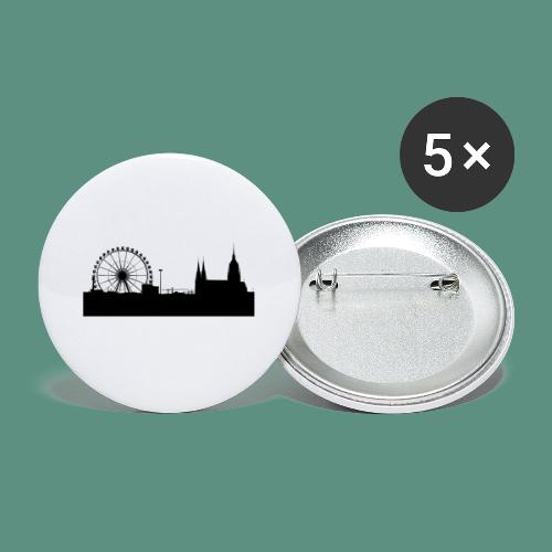Bavaria skyline - Buttons groß 56 mm (5er Pack)