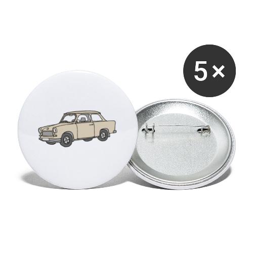 Trabi, Trabant (papyrus) - Buttons groß 56 mm (5er Pack)