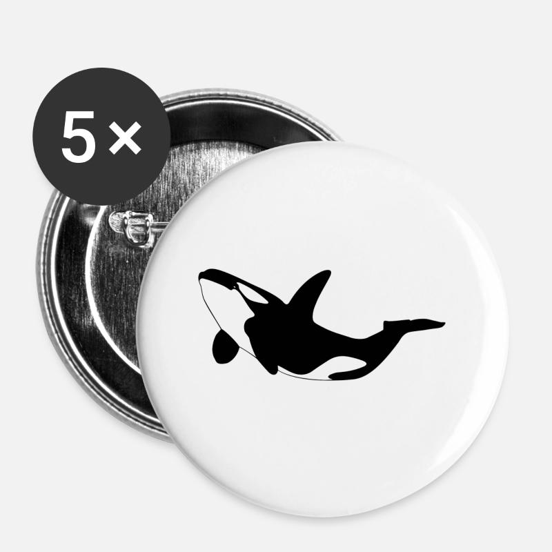 Orca - Buttons large 2.2''/56 mm (5-pack) - white