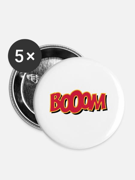 booom - Buttons large 2.2''/56 mm (5-pack) - white