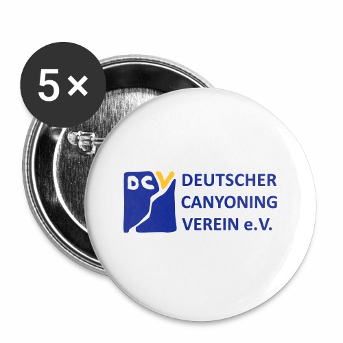 DCV Logo - Buttons groß 56 mm (5er Pack)