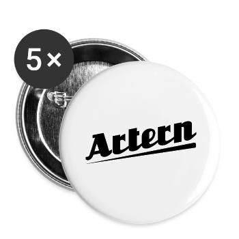 Artern - Textdesign mit Stadtnamen - Buttons groß 56 mm (5er Pack) - Weiß - Vorne