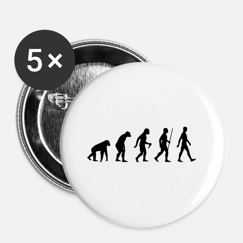evolution - Buttons large 2.2''/56 mm (5-pack) - white