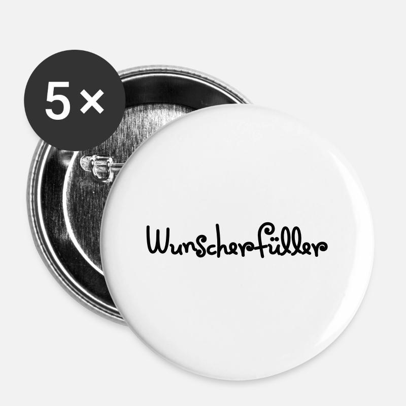 wish fulfillers - Buttons large 2.2''/56 mm (5-pack) - white