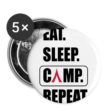 Camping - Buttons large 2.2''/56 mm (5-pack) - white - Front