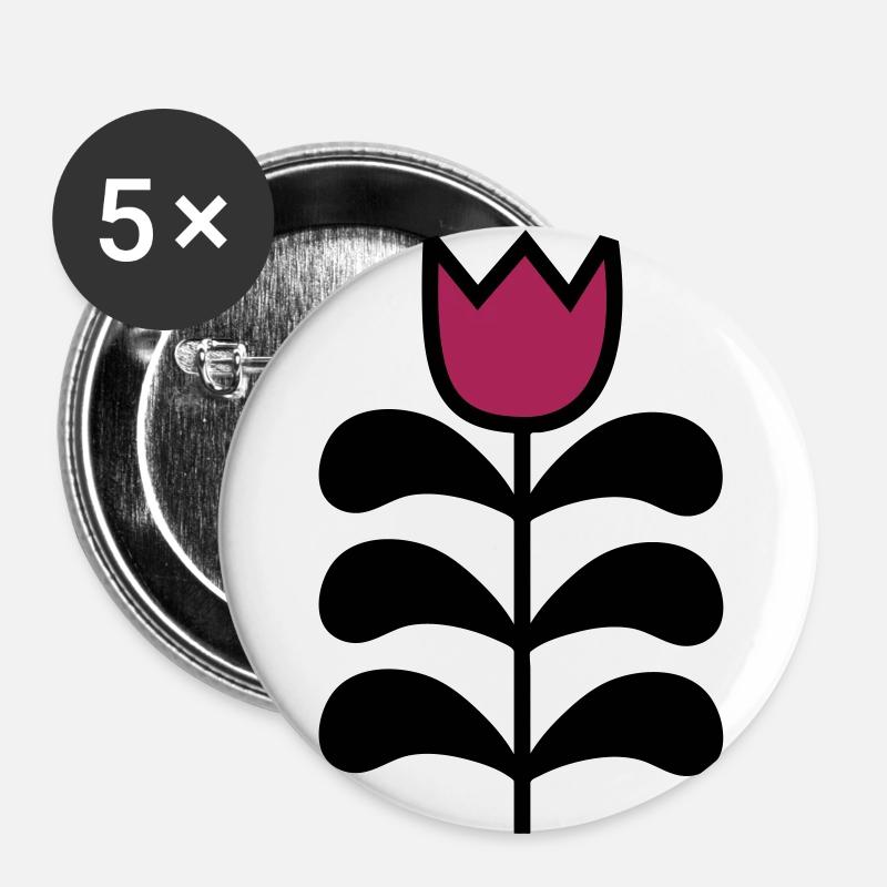 Tulip - Buttons large 2.2''/56 mm (5-pack) - white
