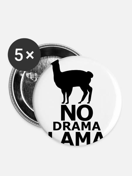 lama - Buttons groß 56 mm (5er Pack) - Weiß