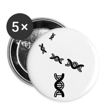 Dna symbol - Buttons groß 56 mm (5er Pack) - Weiß - Vorne