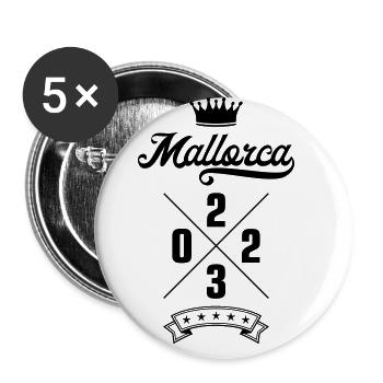 Mallorca 2023 - Buttons groß 56 mm (5er Pack) - Weiß - Vorne