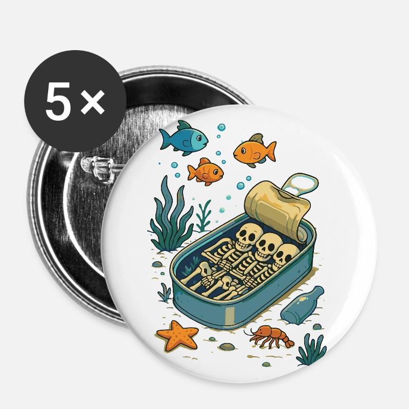 K O N S E R V A T I E F - Buttons large 2.2''/56 mm (5-pack) - white