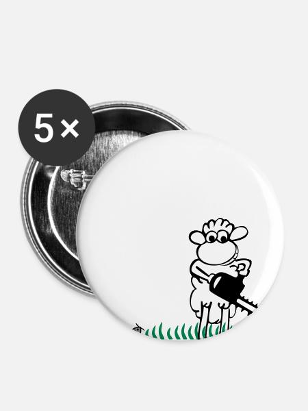 Jason - Buttons groß 56 mm (5er Pack) - Weiß