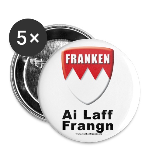 tshirt ailafffranken - Buttons groß 56 mm (5er Pack)
