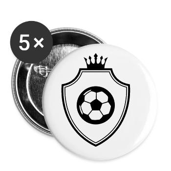 Football crest - Buttons large 2.2''/56 mm (5-pack) - white - Front