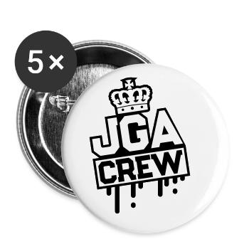 Junggesellenabschied Jga Crew - Buttons groß 56 mm (5er Pack) - Weiß - Vorne