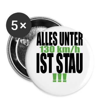 Tempolimit Autobahn Grüne Habeck Freiheit Verbot - Buttons groß 56 mm (5er Pack) - Weiß - Vorne