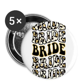 BRiIDE 1 - Buttons groß 56 mm (5er Pack) - Weiß - Vorne