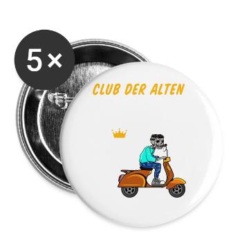30. Geburtstag Geschenk für Männer 30. Ehrentag - Buttons groß 56 mm (5er Pack) - Weiß - Vorne