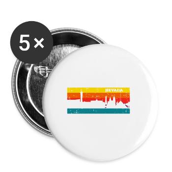Las Vegas Nevada - Buttons large 2.2''/56 mm (5-pack) - white - Front