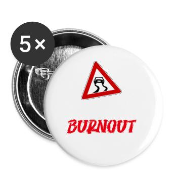 Mais l’officier a dit - Lot de 5 grands badges (56 mm) - blanc - Devant