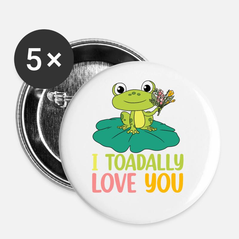 Frog - Buttons large 2.2''/56 mm (5-pack) - white