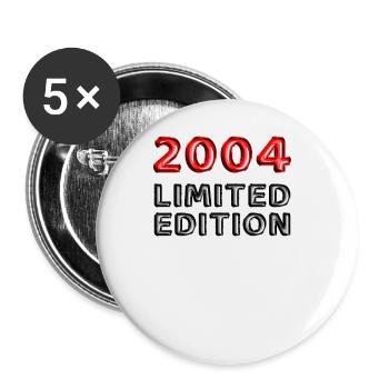 2004 Édition Limitée Anniversaire Cadeau Femme Mari - Lot de 5 grands badges (56 mm) - blanc - Devant
