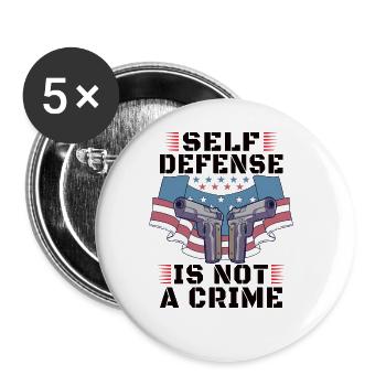 Gun Rights Gun Lover 2nd Change Gun Owners - Buttons large 2.2''/56 mm (5-pack) - white - Front