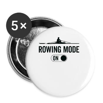 Rowing Mode On – Boat Rowing - Buttons large 2.2''/56 mm (5-pack) - white - Front