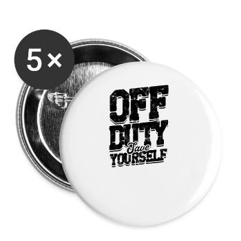 Außerhalb des Dienstes retten Sie sich - Hospital Emergency Team - Buttons groß 56 mm (5er Pack) - Weiß - Vorne
