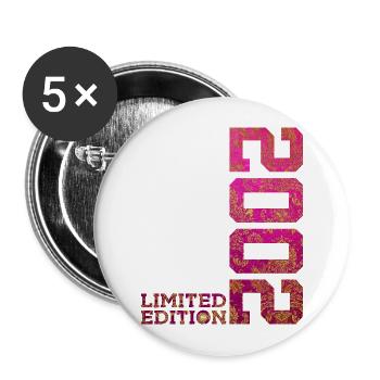 24TH ANNIVERSARY PINK LIMITED EDITION 2002 - Buttons large 2.2''/56 mm (5-pack) - white - Front
