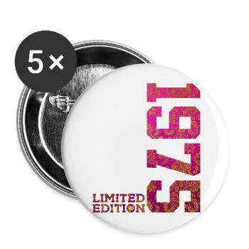 51ST BIRTHDAY PINK LIMITED EDITION 1975 - Buttons large 2.2''/56 mm (5-pack) - white - Front