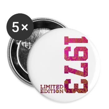 53RD BIRTHDAY PINK LIMITED EDITION 1973 - Buttons large 2.2''/56 mm (5-pack) - white - Front