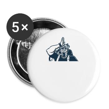 Diving Dad The Man The Myth The Legend - Buttons large 2.2''/56 mm (5-pack) - white - Front
